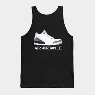 AIR JORDAN III RETRO PIXELATED ART SHOE COLLECTION Tank Top